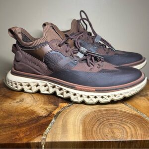 Cole Haan Men's Brown and Cream Sneakers